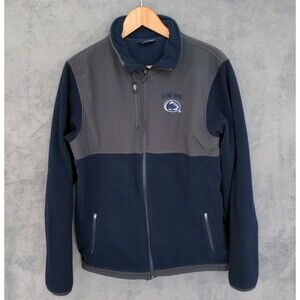 Colosseum Navy and Gray Penn State Fleece Jacket